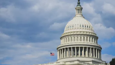 US Capitol Building dome on a sunny day